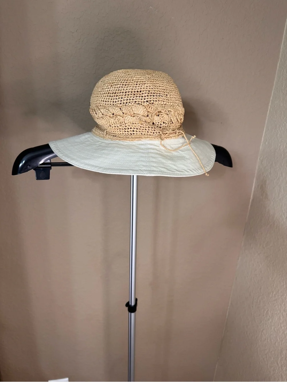 Kalola Madagascan Raffia & Canvas Sun Hat